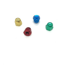 China Wholesale Custom Colorful motorcycle decoration nut bolt cap hex cap nut 6-32 for Car / Bicycle/ Street Lamp Stand